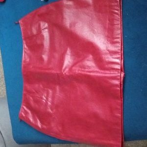 Vintage Genuine Leather Mini skirt